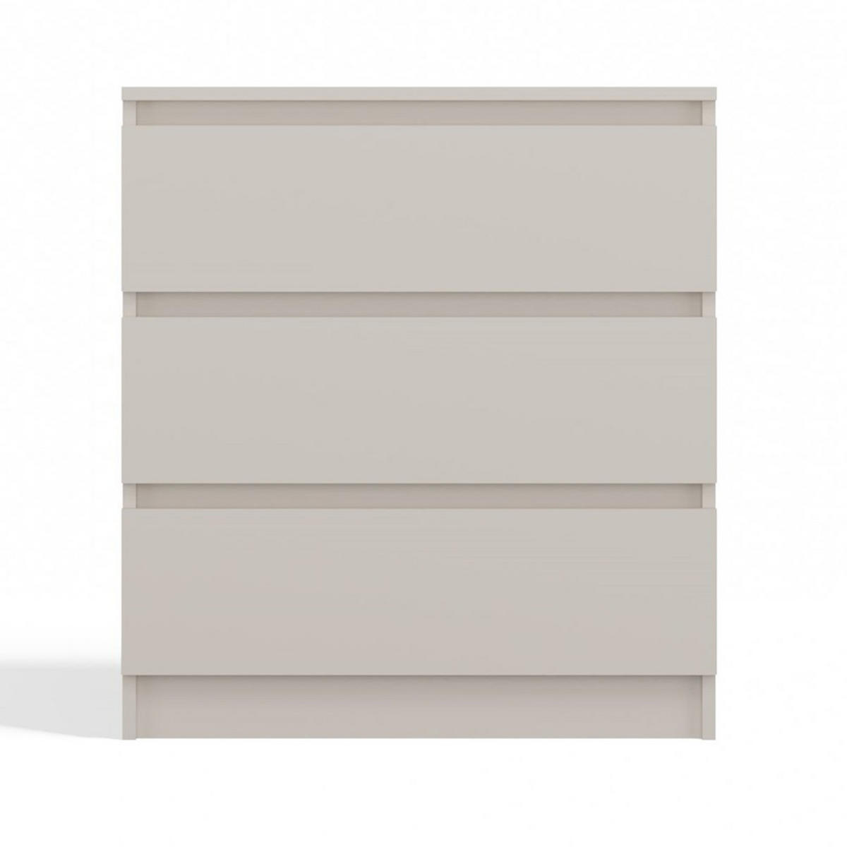 KOMMODE: 3 Schubladen Farbe: kaschmir, 70 x 40 x 75cm - Kaschmir, Holzwerkstoff (70/75/40cm) - 3XE LIVING