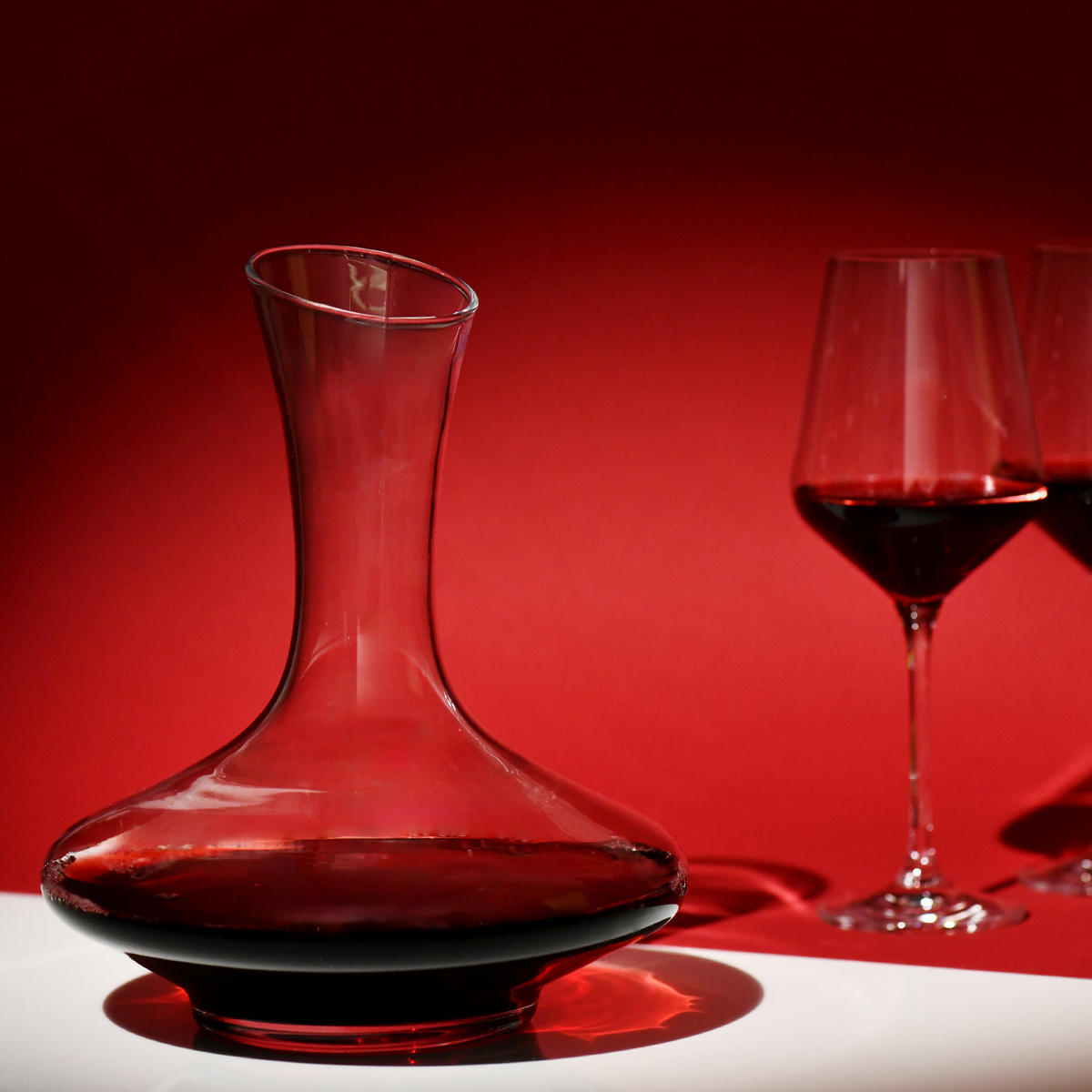 WEINKARAFFE, 1200 ML, HANDGEMACHT - Transparent, Glas (1.2L) - Krosno Glass