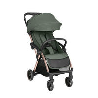 BUGGY Eden bis 22 kg dunkelgrün Federung Regenschutz zusammenklappbar - Grün, Metall (62/47/100cm) - Kikka boo