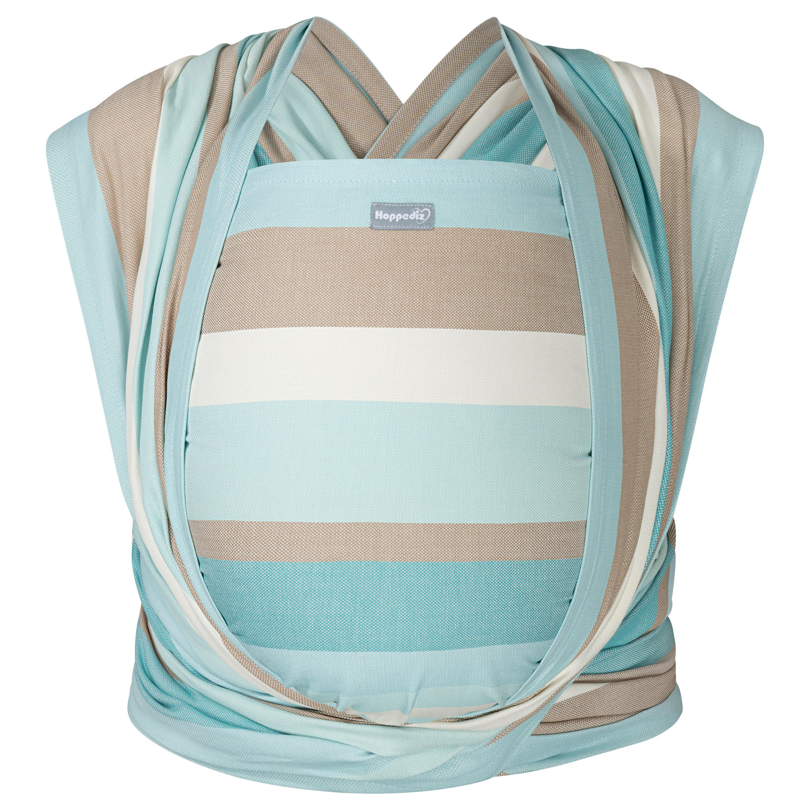 BABYTRAGETUCH Gewebtes Tragetuch - Türkis, Textil (70/0.1/460cm) - Hoppediz