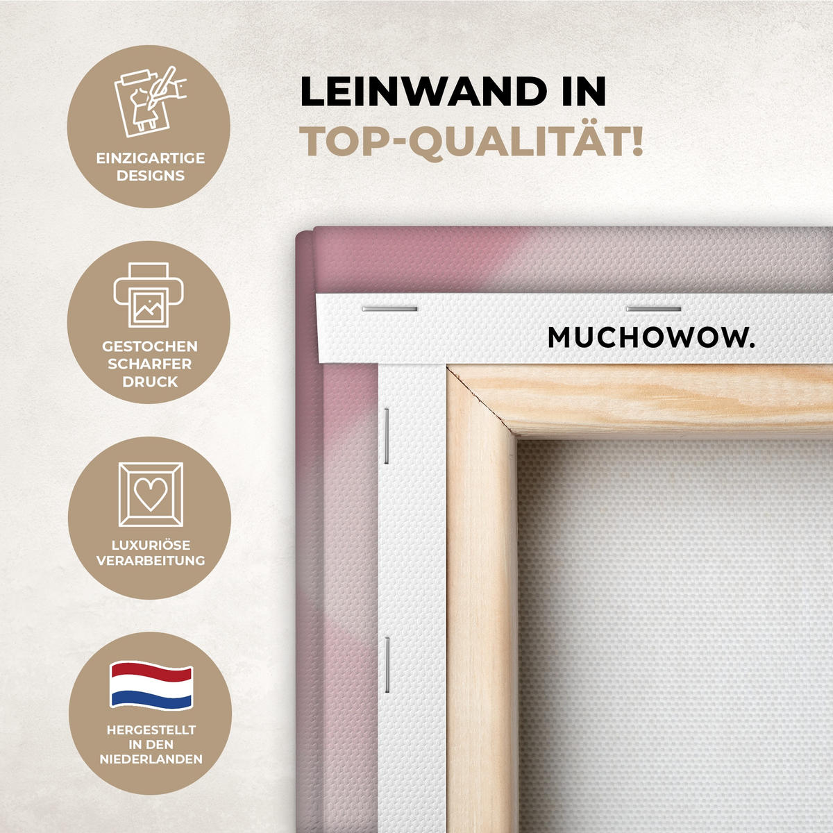 LEINWANDBILD Disco - Obst - Glitzer - Erdbeere 50x50 cm - Pink, Textil (50/50cm) - MuchoWow