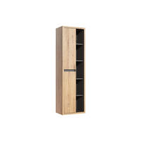 BADSCHRANK - 55 cm x 33 cm - Holz, Platte - Naturfarben Hell - PURNAL - Naturfarben, Holz (55/170/33cm) - Vente-Unique