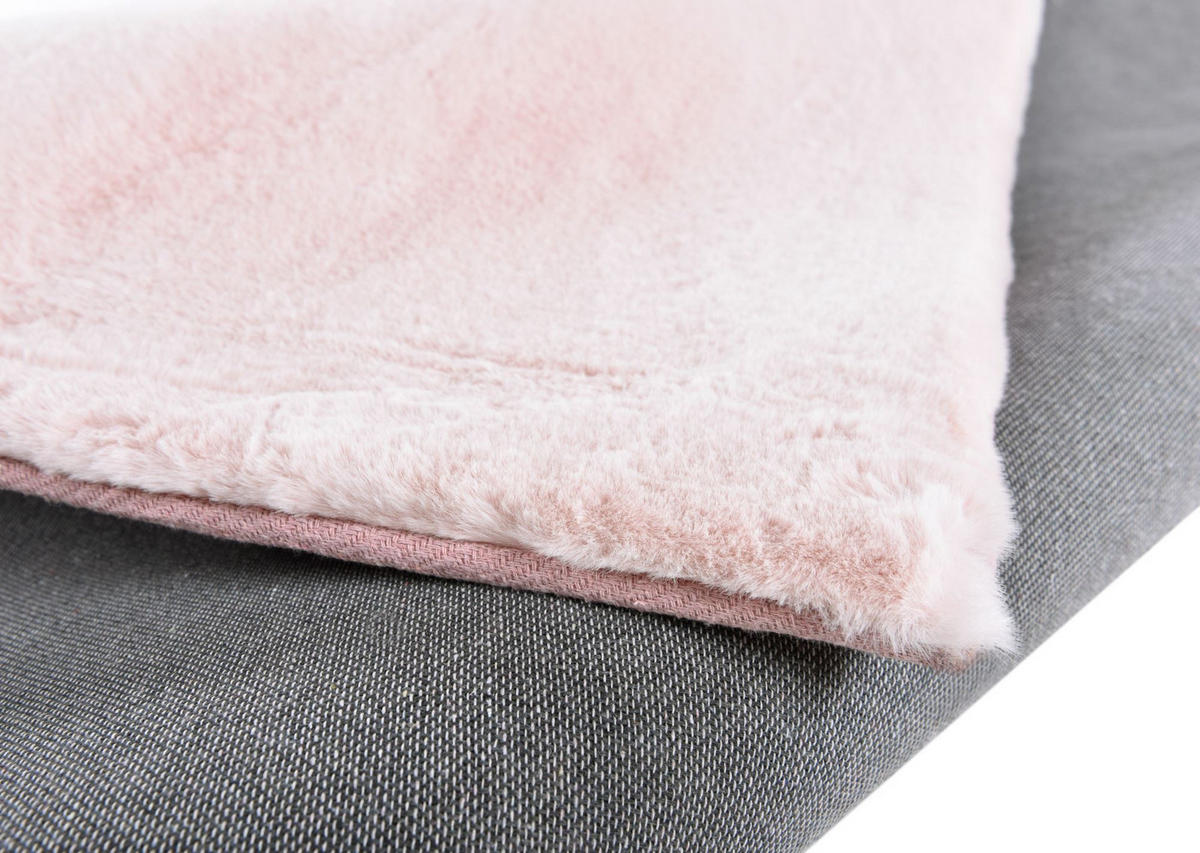 KUNSTFELLTEPPICH Chiara 40x60 cm - Rosa, Textil (40/60cm) - Gino Falcone
