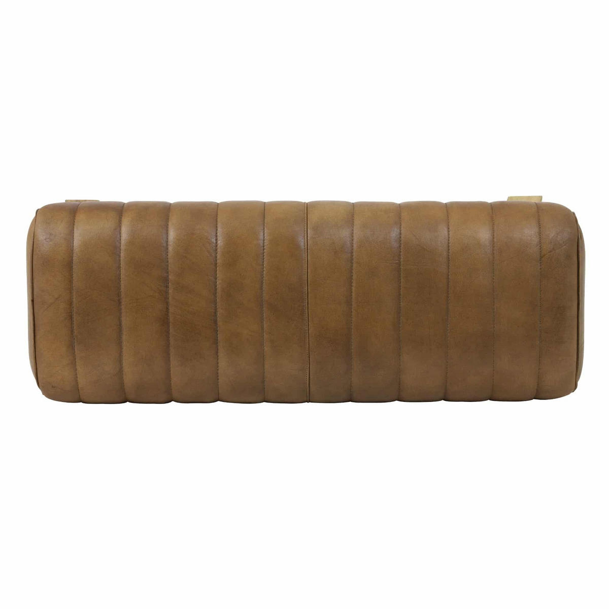 BANK Ramy Braun 90/31/46 cm - Braun, Leder (31/46/90cm) - Light & Living