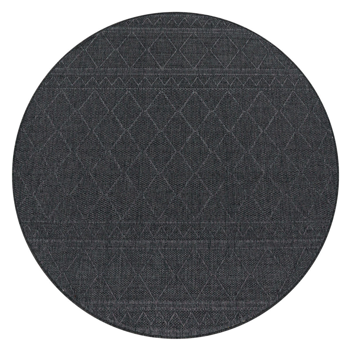 OUTDOORTEPPICH 200/200 cm Vermont 191 - Anthrazit, Textil (200/200cm) - Paco Home