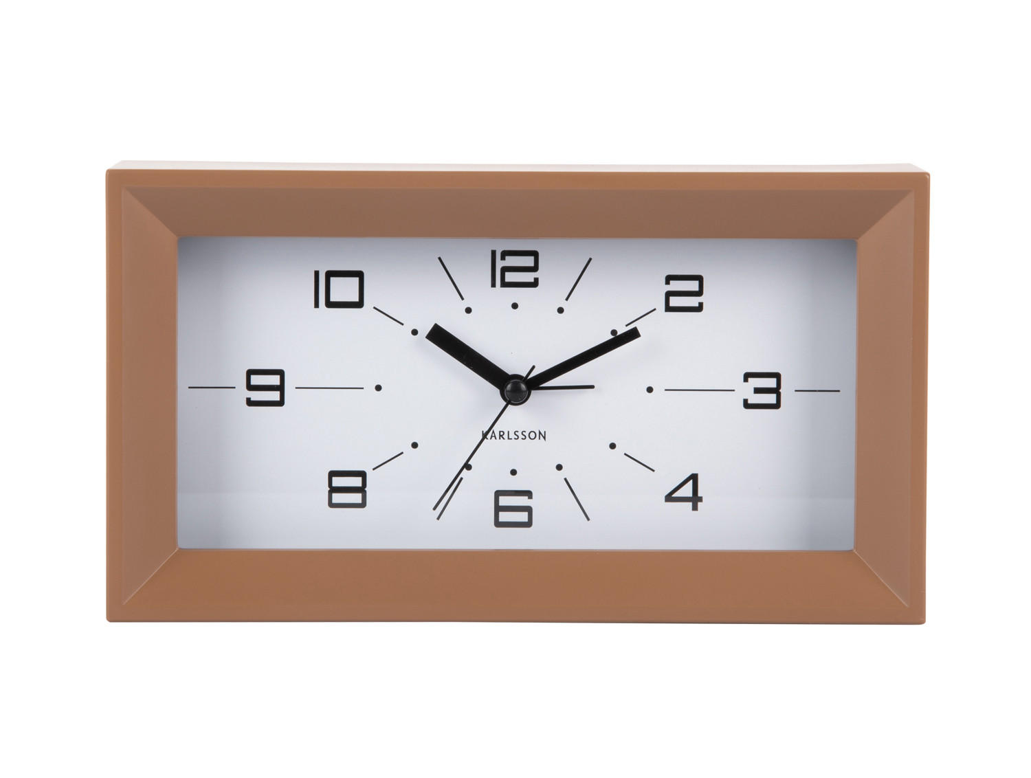 WECKER Lujo Braun 20.2/20.2/11.2 cm - Braun, Kunststoff (20.2/11.2/20.2cm) - Karlsson