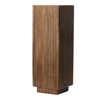 SÄULE Gatura Braun 35/35/100 cm - Braun, Holz (35/35/100cm) - Light & Living