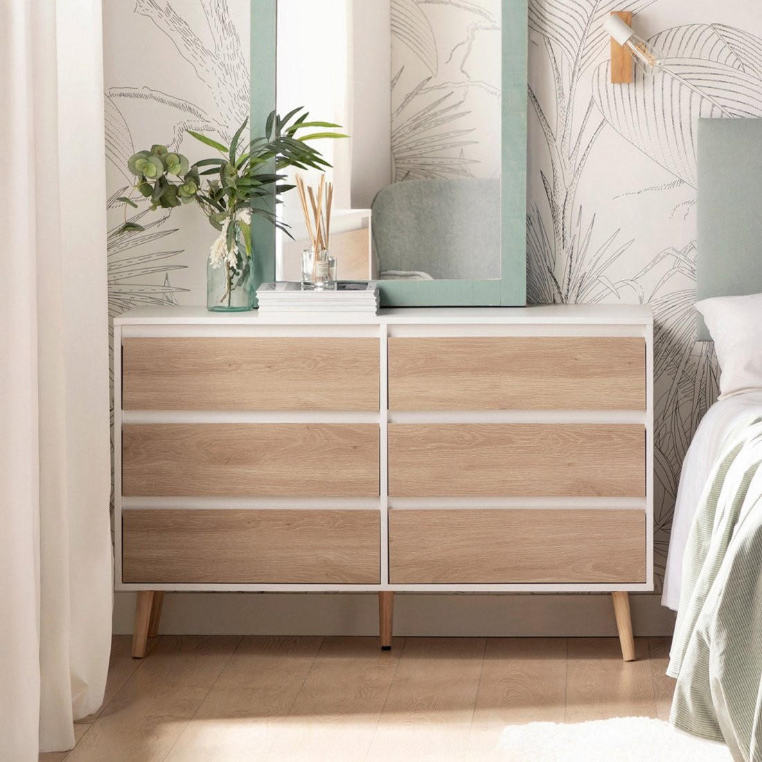 SCHUBLADENKOMMODE DOPPELTE Kemi Zweifarbig 120 cm x 76 cm - Multicolor, Holzwerkstoff (120/76/40cm)