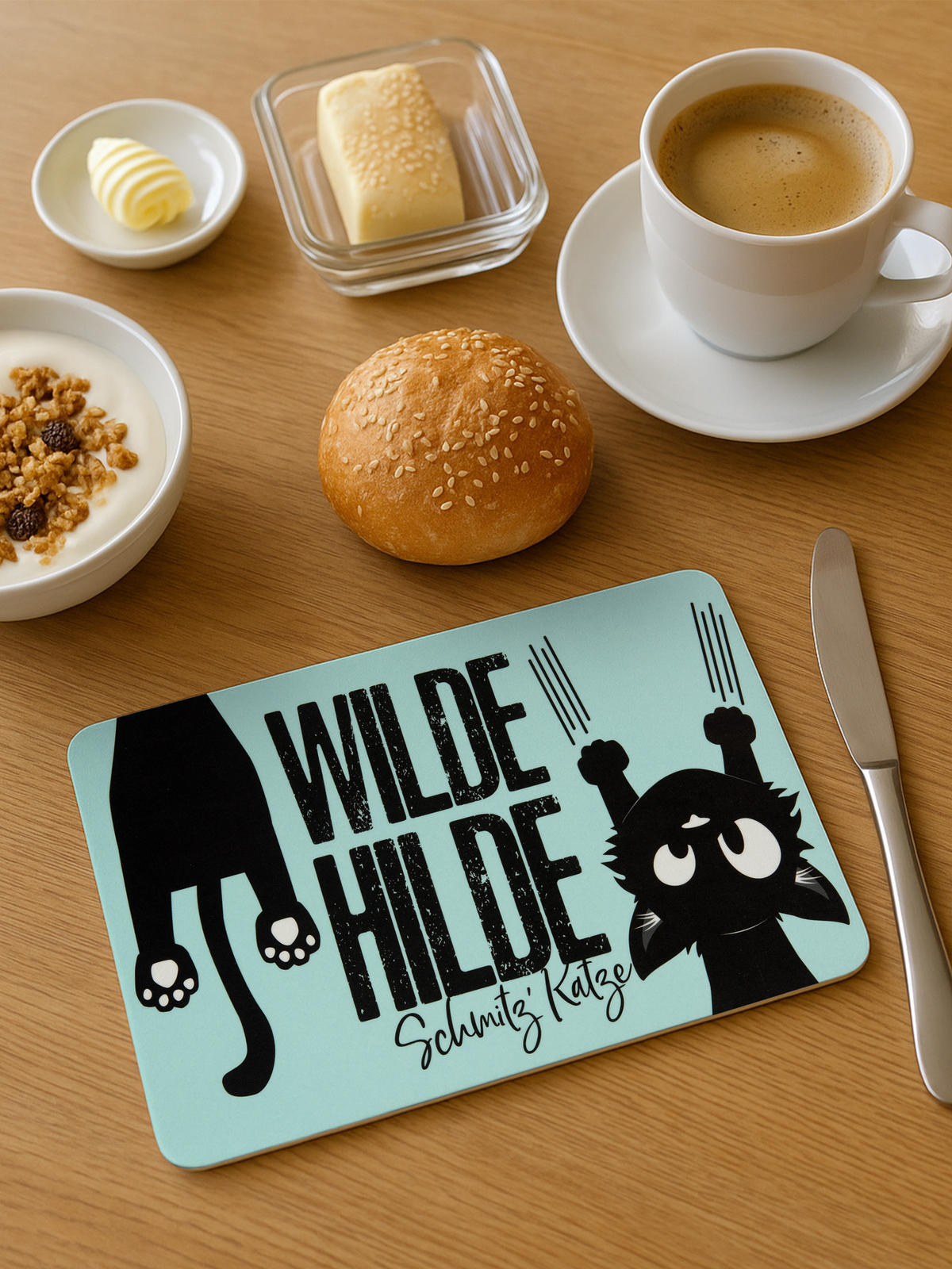 BRETTCHEN Ralf Schmitz Wilde Hilde Blau/Schwarz 14,5 x 23,5 cm - Multicolor, Kunststoff (14.5/23.5cm) - United Labels
