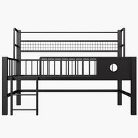 HOCHBETT Metall 90/200 cm Schwarz - Schwarz, Metall - Raumix