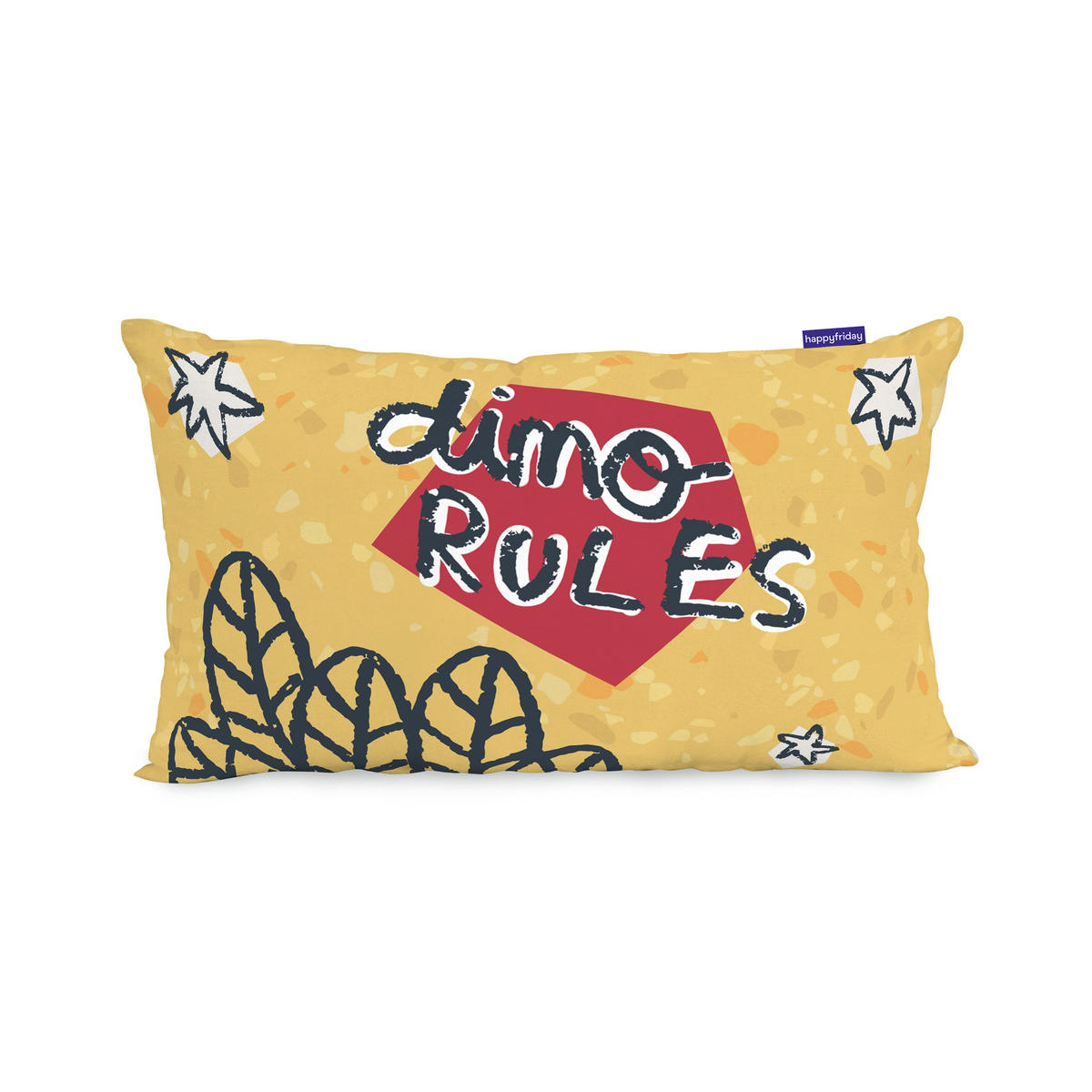 KISSENBEZUG dino friends 50x30 cm mehrfarbig - Multicolor, Textil (50/30cm) - Happy Friday