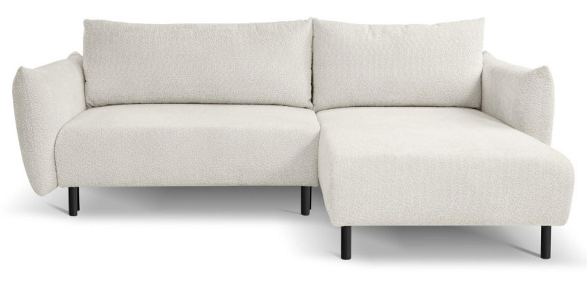 ECKSOFA Creme DELI Mit Schlaffunktion Rechts - Beige, Textil (257/171cm) - Sepro Meble