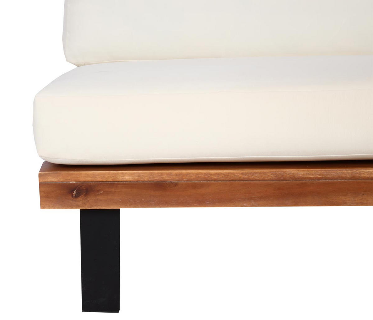 LOUNGE-SESSEL Schwarz, Braun, Cremeweiß - Schwarz/Braun, Holz (82/75/82cm) - MCW