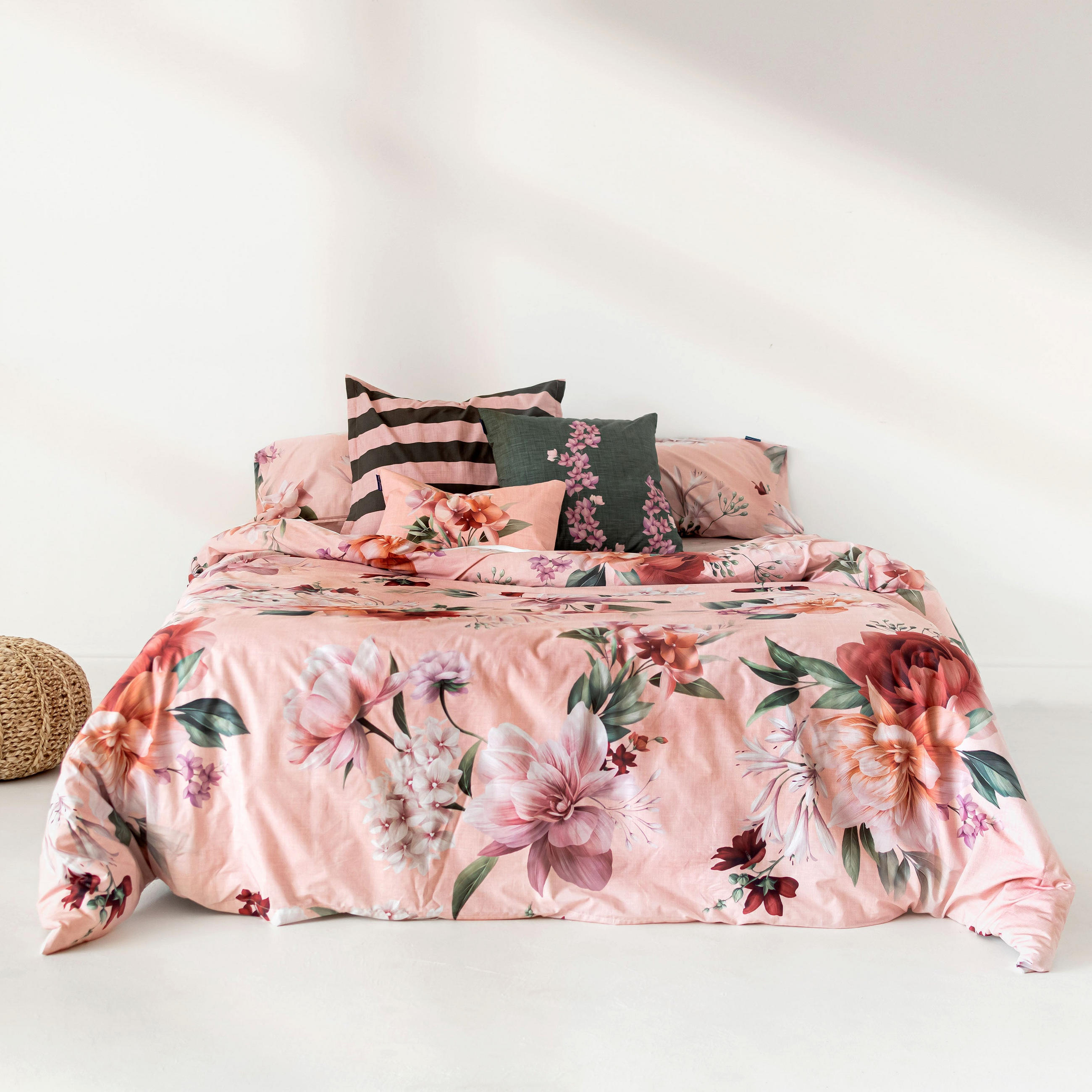 BETTBEZUG summer floral 180x220 cm (komfortgrösse) mehrfarbig - Multicolor, Textil (180/220cm) - Happy Friday