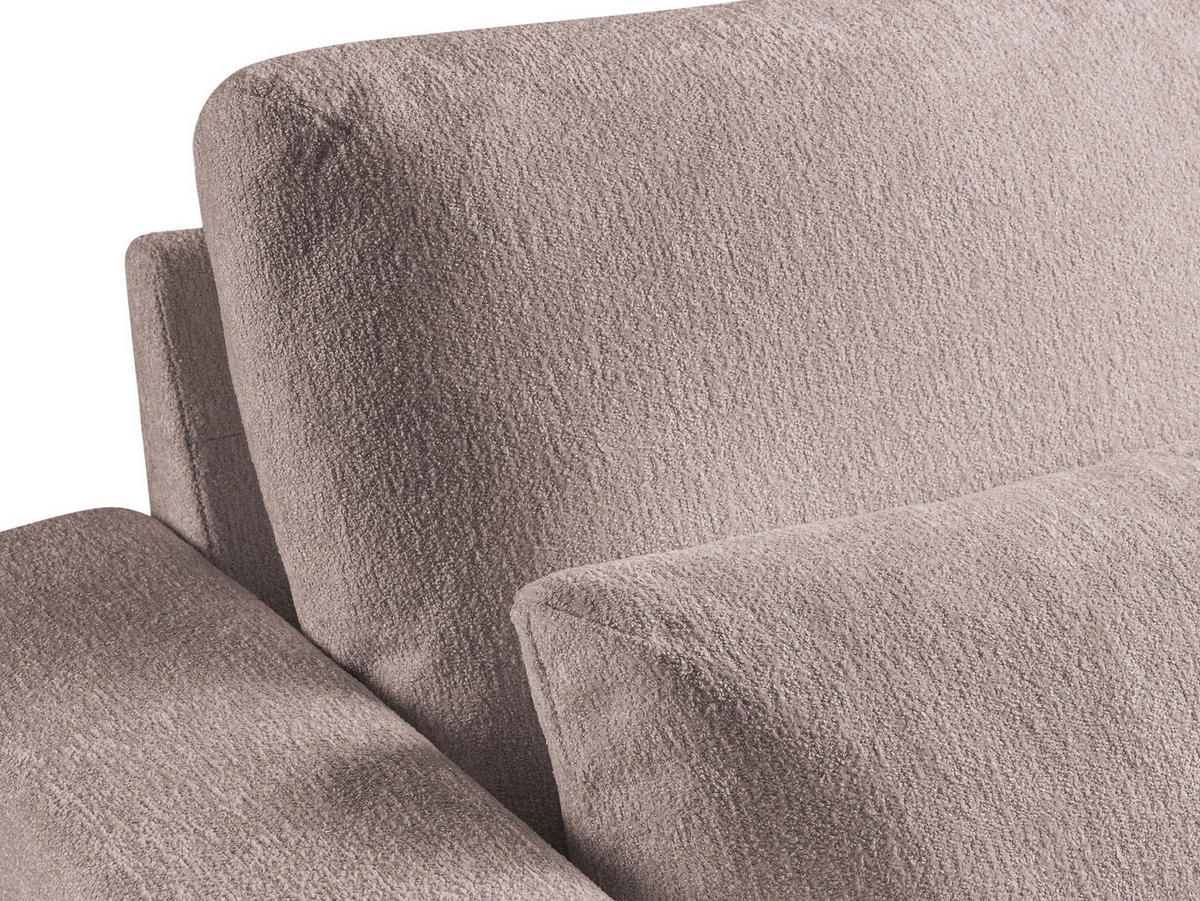 SESSEL Chenille Stoff Pink - Hellrosa/Schwarz, Holzwerkstoff/Textil (93/88/105cm) - Makamii