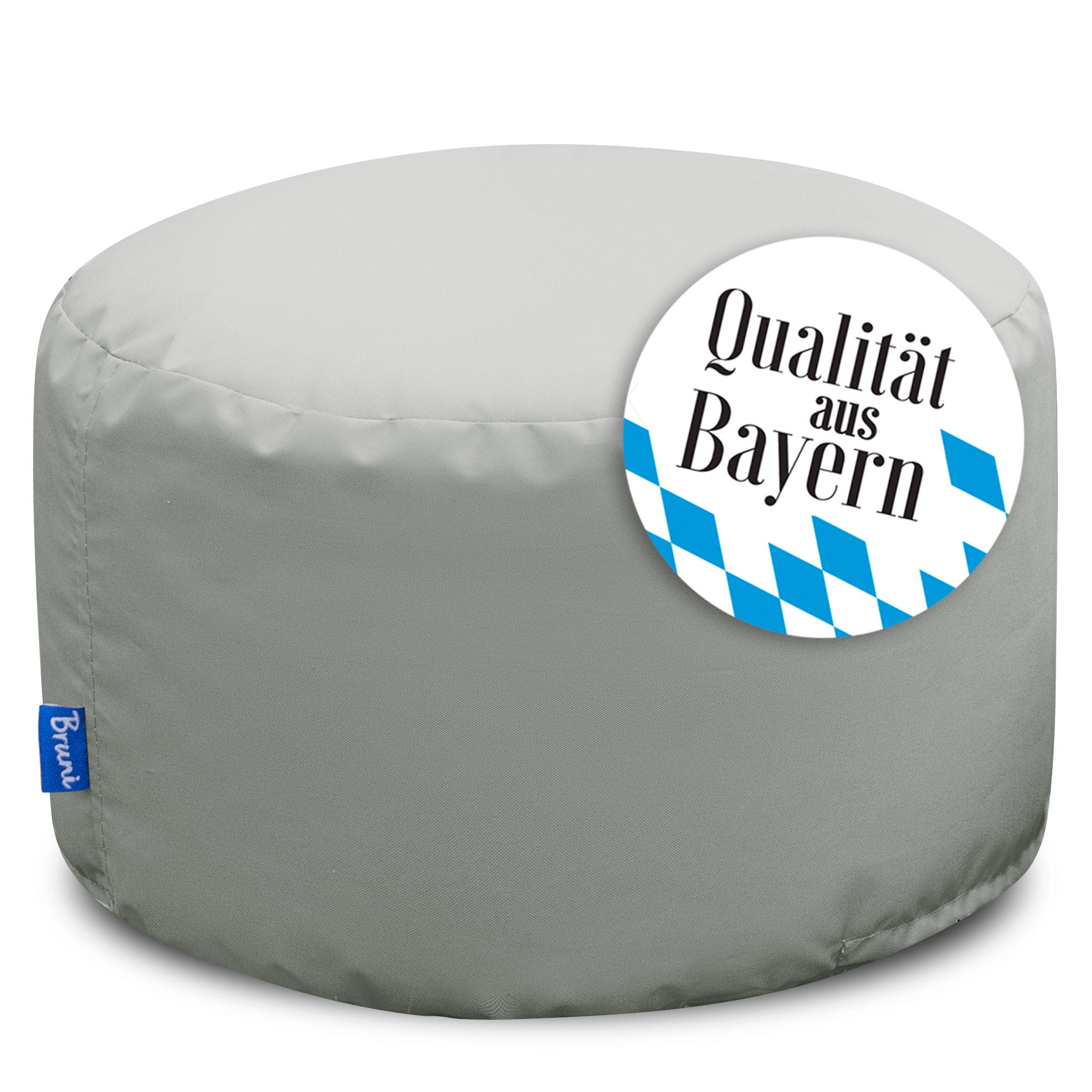 SITZPOUF L felsgrau - Dunkelgrau/Grau, Textil (500/300/500cm) - Bruni