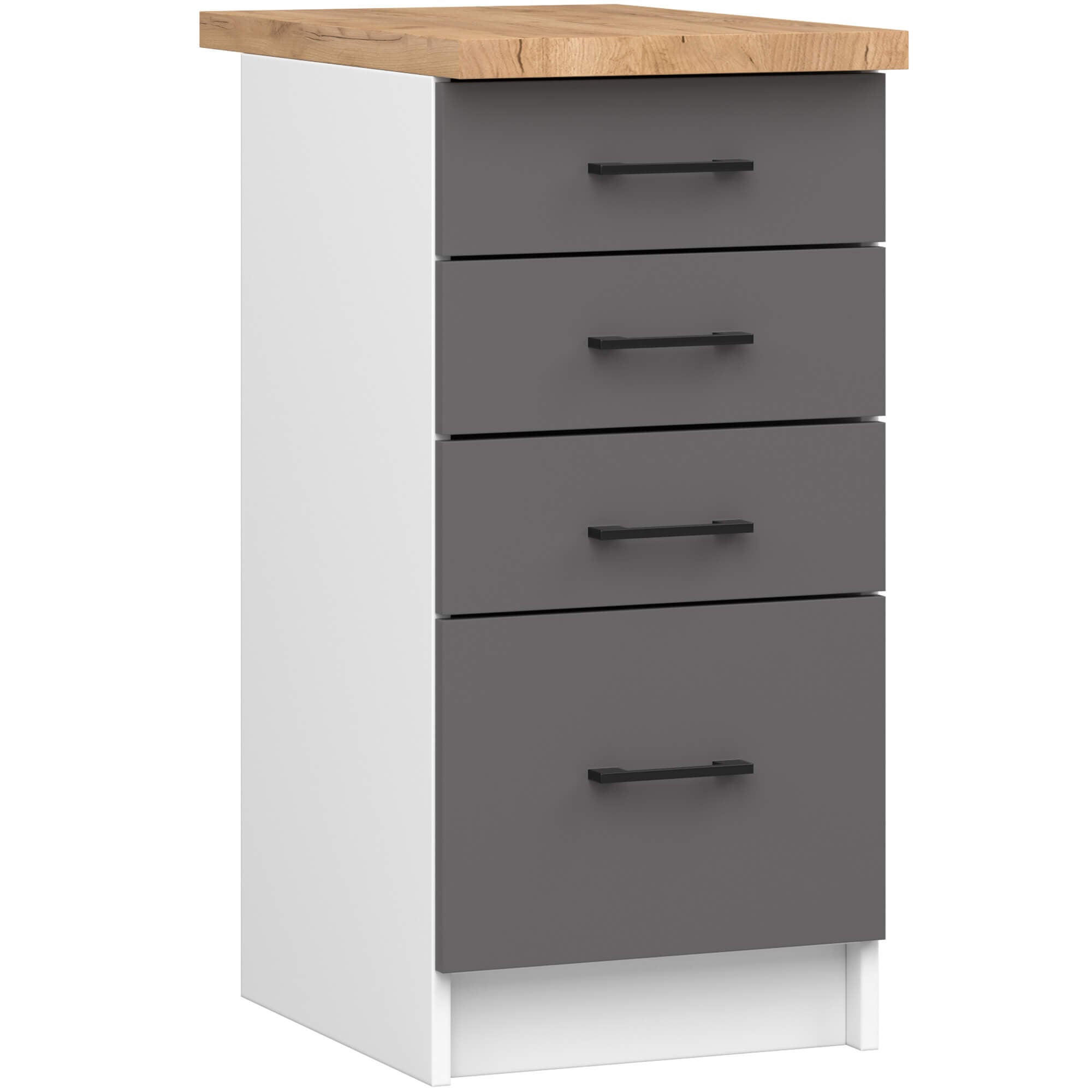 RAUMHIRSCH FURNITURE SPODNÍ SKŘÍŇ Bílá, grafitově šedá 85/40/46