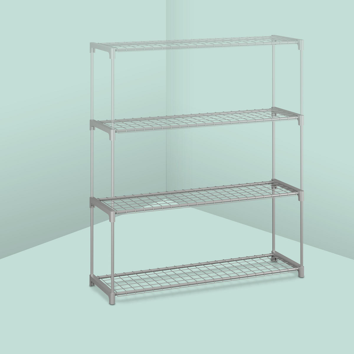 BLUMENREGAL - Grau, Kunststoff/Metall (91/140/28cm) - Relaxdays