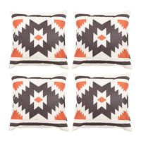DEKOKISSEN 4er-Set - Orange, Kunststoff (43/43cm) - icon