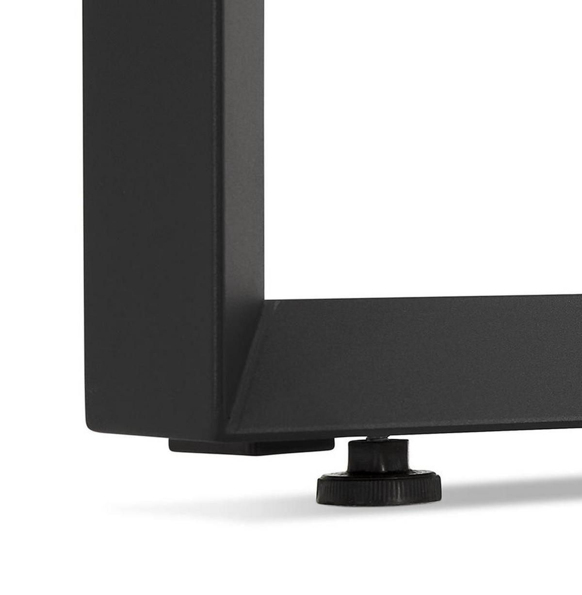 SCHREIBTISCH Quadratisch Groß Für Homeoffice XERAL, Schwarz 140x140x74 cm - Schwarz, Holzwerkstoff/Metall (140/140/74cm) - KADIMA DESIGN
