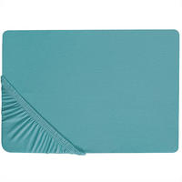 SPANNBETTLAKEN Blau 140 x 200 cm Hofuf - Blau, Textil (140/200cm) - Beliani