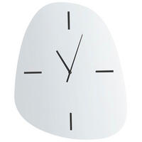 CEAS DE PERETE 45 cm argintiu Almansa - argintiu, sticlă (45/54/3cm) - Beliani
