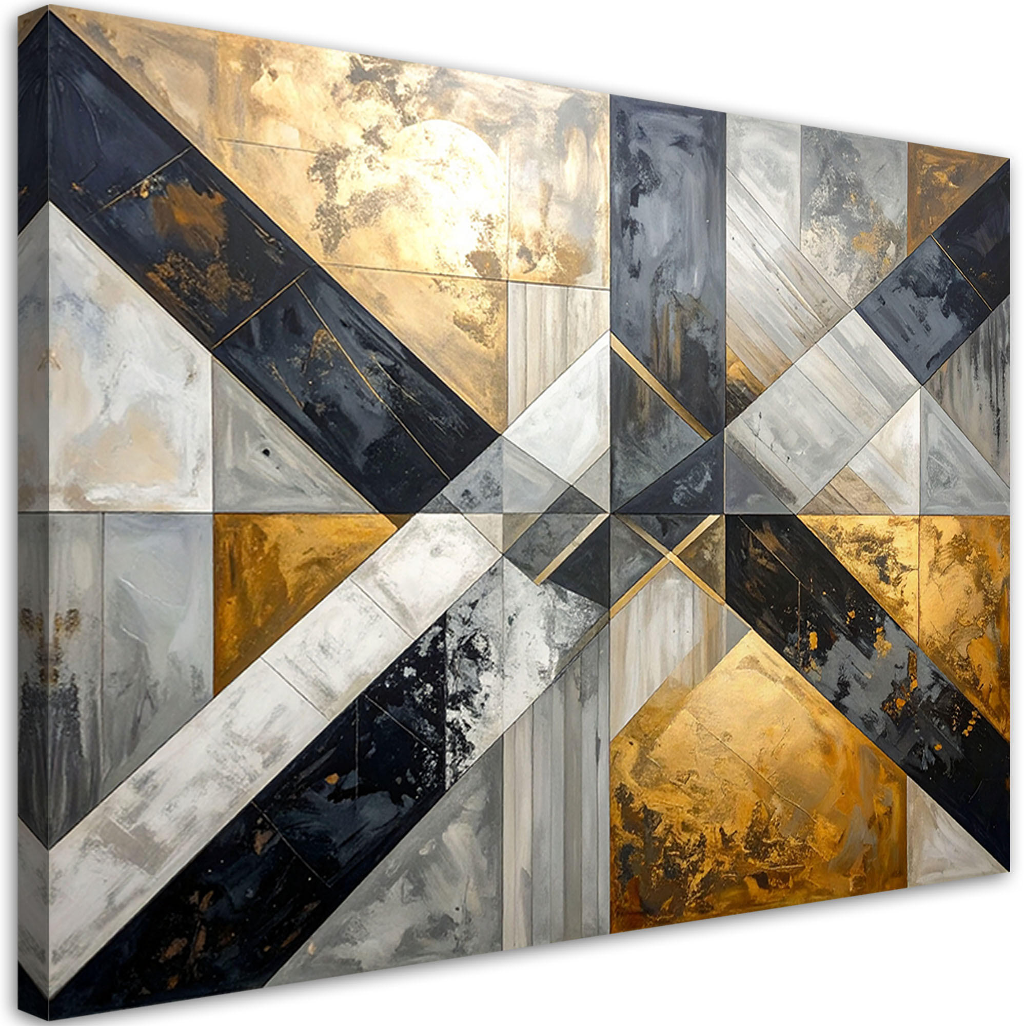 Feeby Leinwandbild, Gold 100x70 cm
