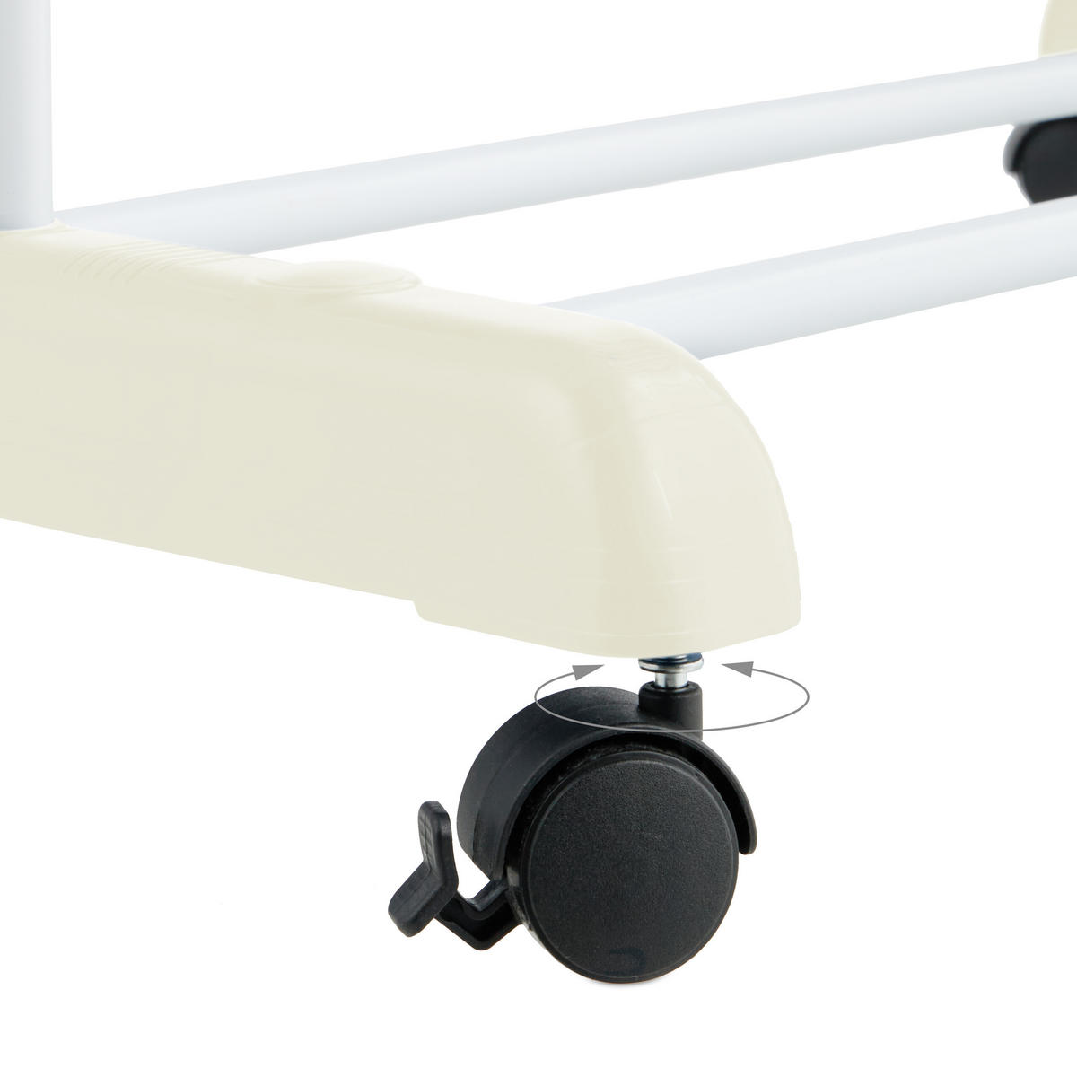 SUŠIAK na prádlo - čierna/biela, kov/plast (126/179/63.5cm) - Relaxdays