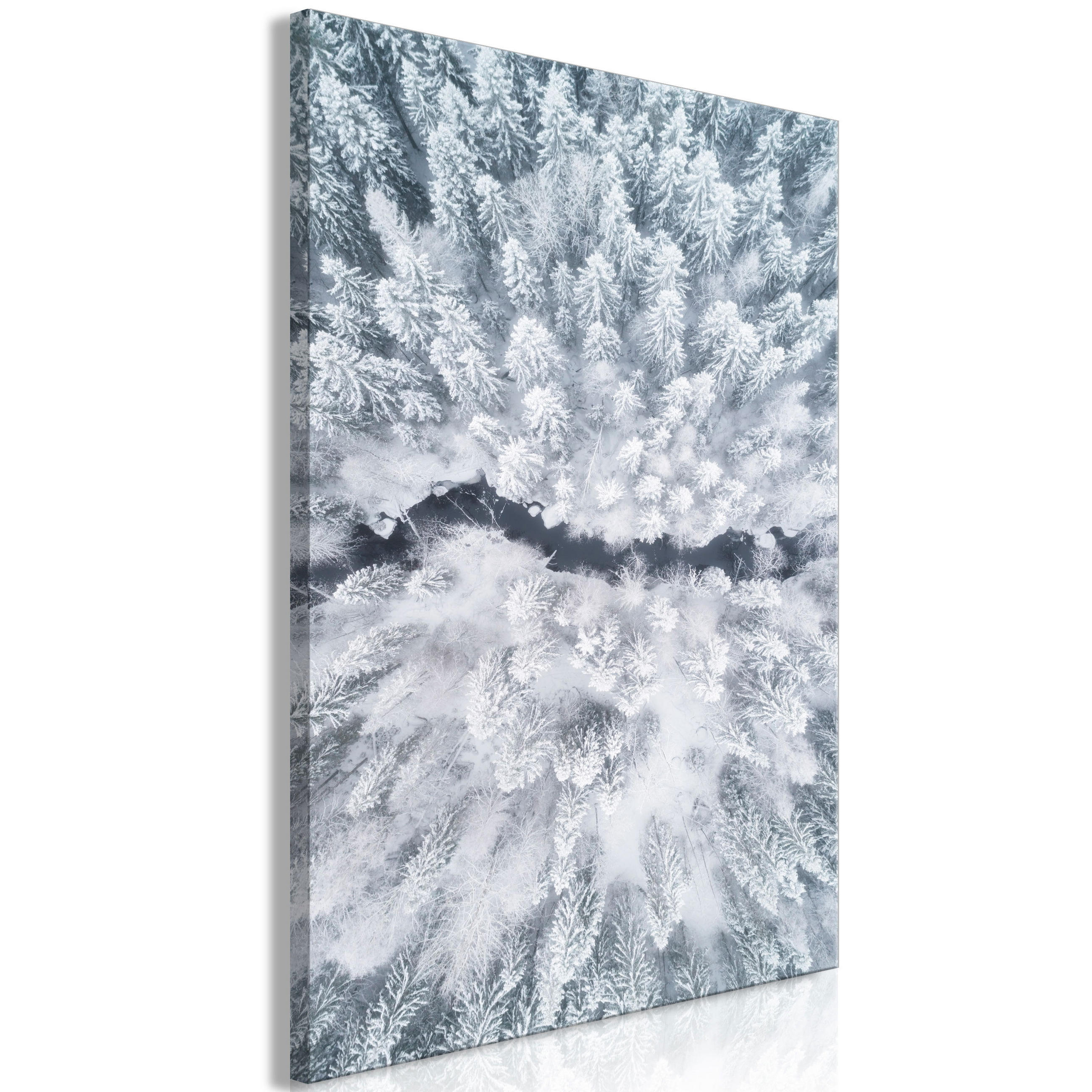 KUNSTDRUCK Weiß 40/60 cm - Weiß/Grün, Textil (40/60cm) - KUNSTLOFT