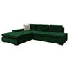 ECKSOFA Orkan - Smaragdgrün, Holz/Textil (302/213cm) - MIRJAN24