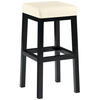 BARHOCKER Lederlook Creme - Creme/Schwarz, Textil/Metall (37/78/37cm) - CLP