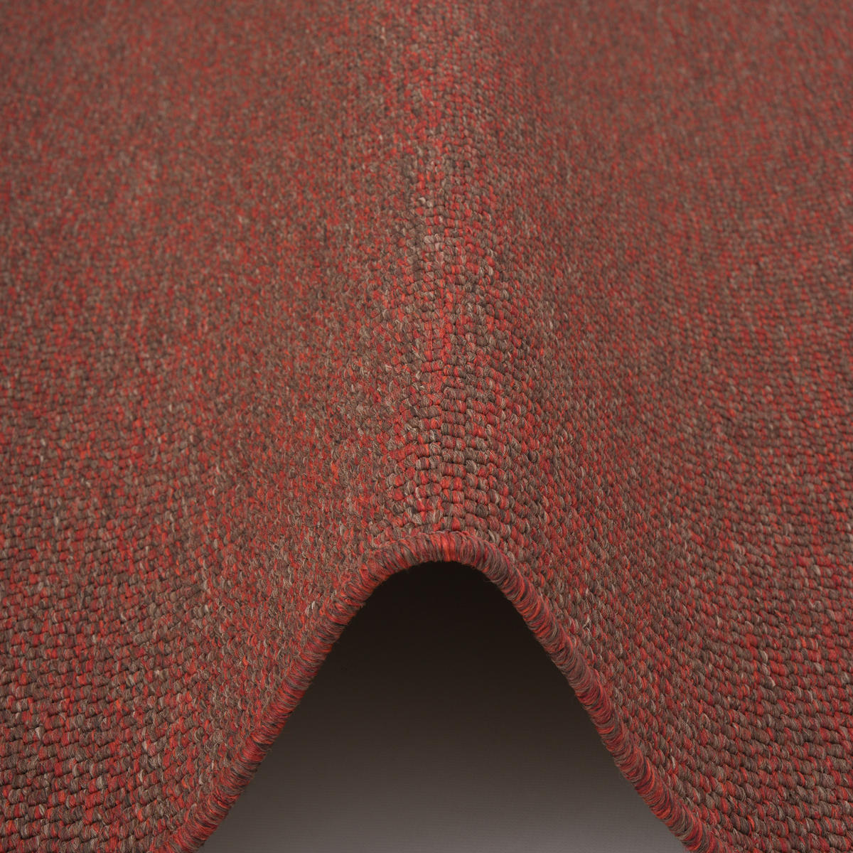 LÄUFER TEPPICH BENTZON FLACHGEWEBE - Rot, Textil (100/200cm) - Snapstyle