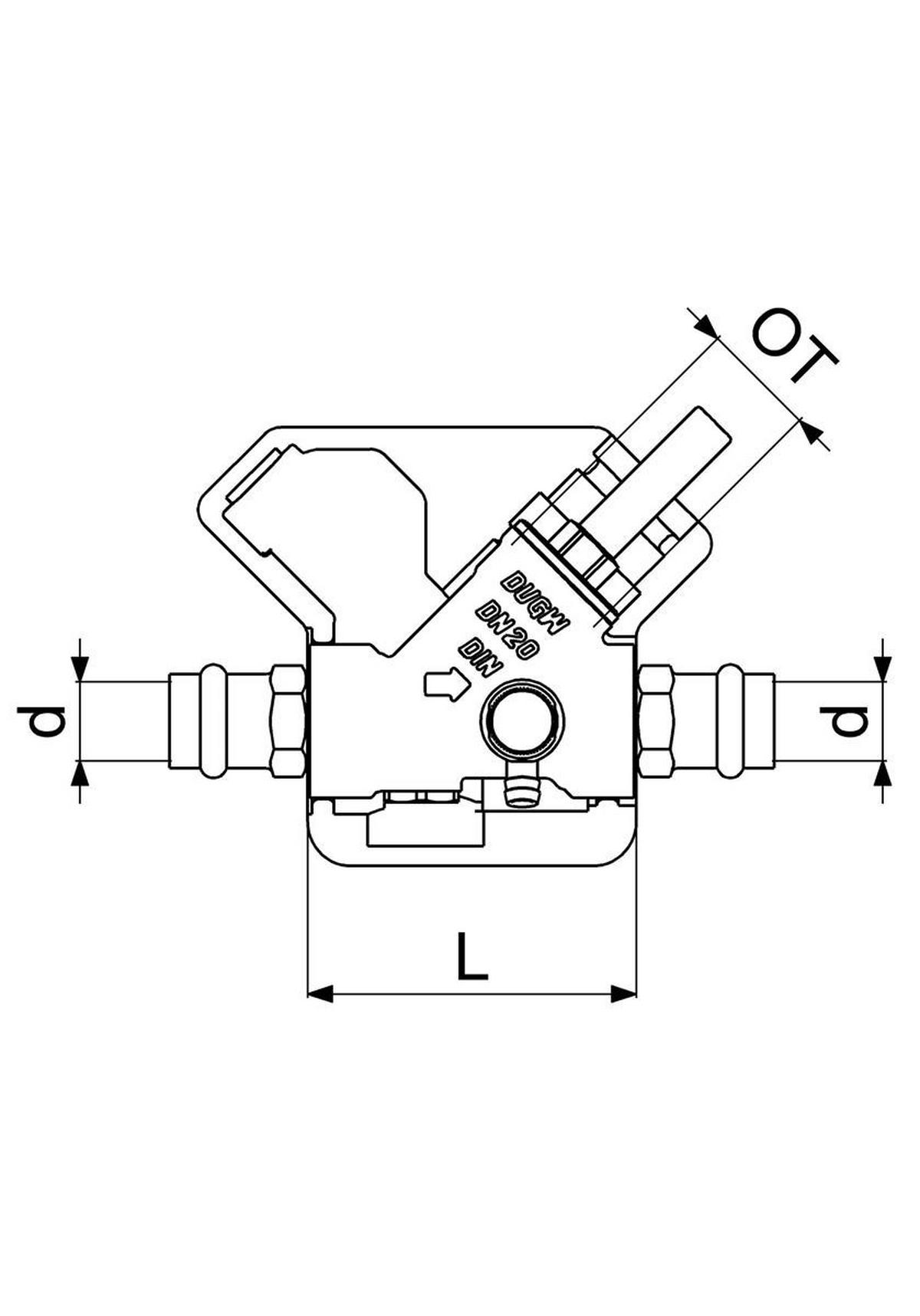 RUECKFLUSSVERHINDERER,M. ENTL. PRESSANSCH.IG,M.DS,DN20,PR18,DVGW - Schwarz, Metall (10/18/30cm) - Schlösser Armaturen