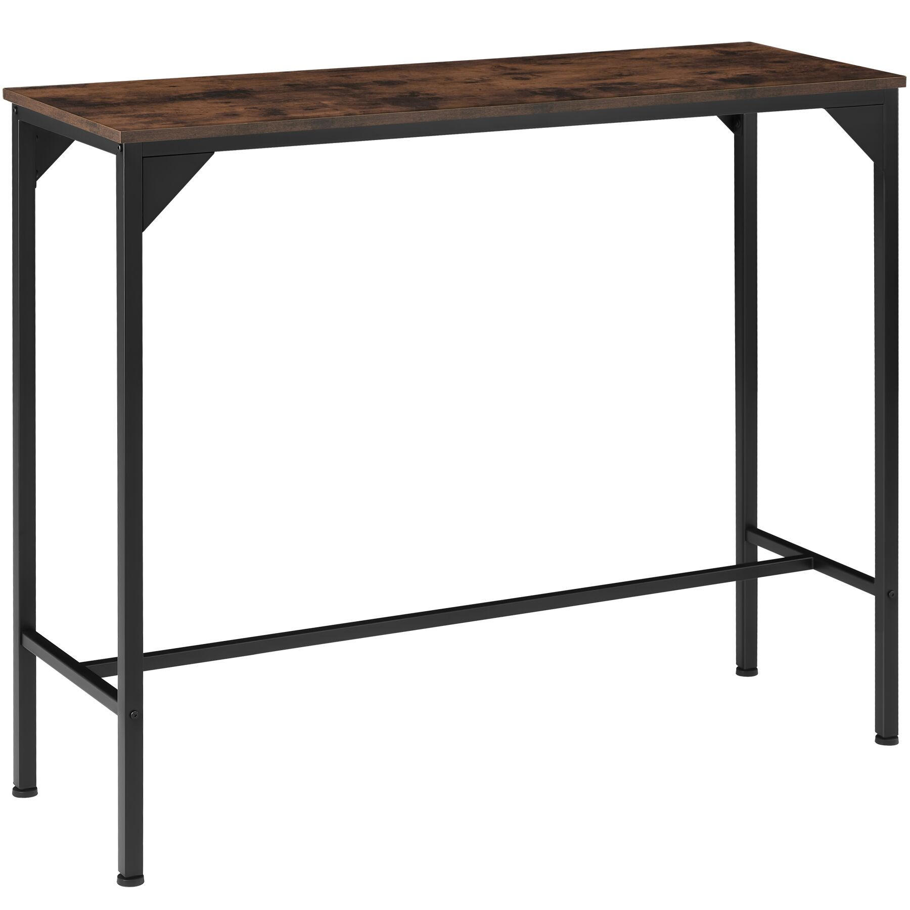 BARTISCH Kerry,120 x 40 x 100,5 cm,Industrial Holz dunkel, rustikal - Rostfarben, Holz (40/100.5/120cm) - tectake