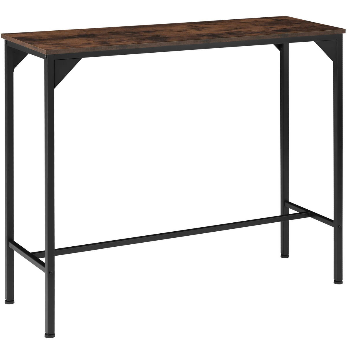 BARTISCH Kerry,120 x 40 x 100,5 cm,Industrial Holz dunkel, rustikal - Rostfarben, Holz (40/100.5/120cm) - tectake