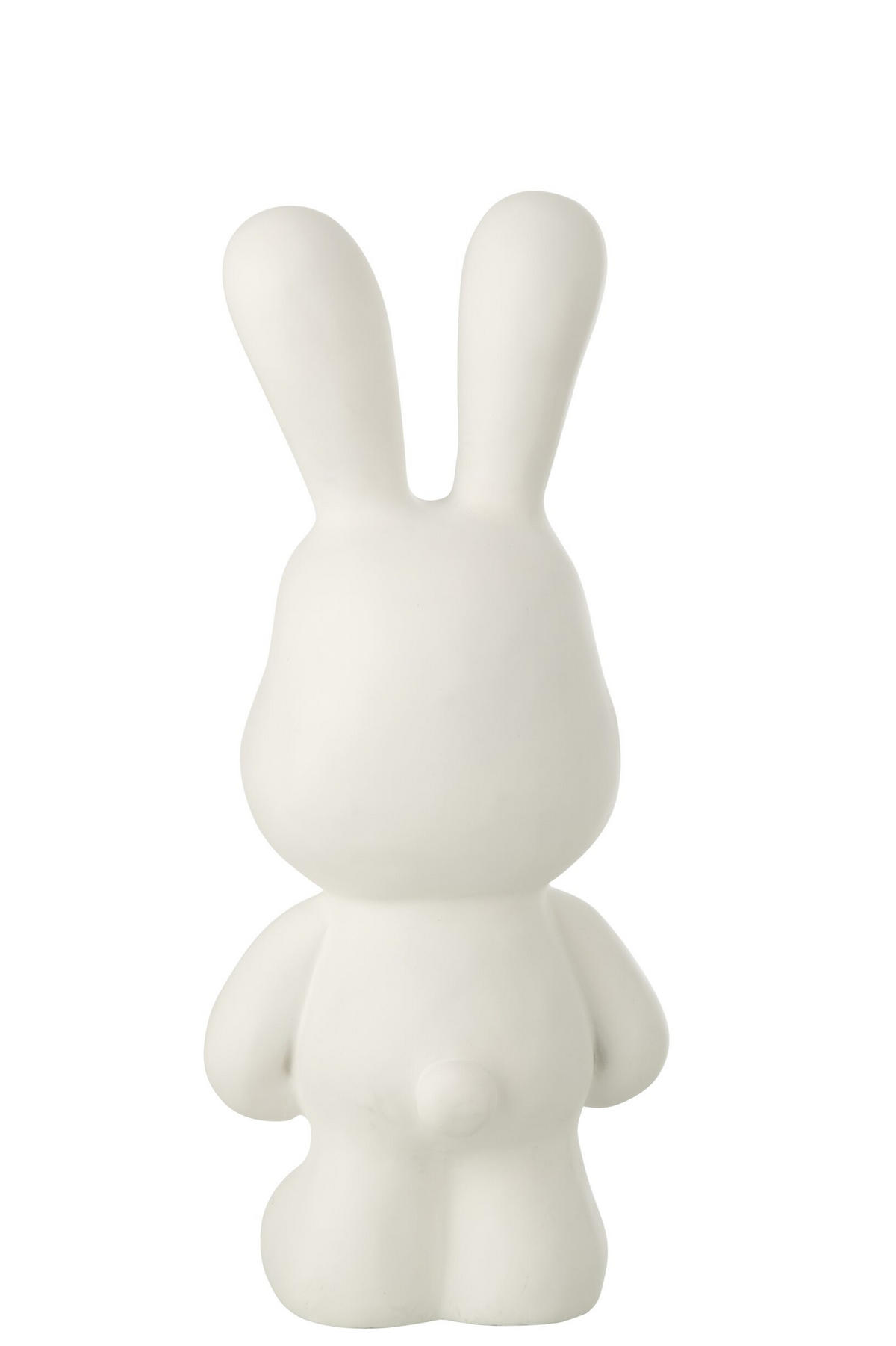 DEKOOBJEKT KANINCHEN EDDY Weiß - Weiß, Glas/Naturmaterialien (17.5/49/20.5cm) - J-Line