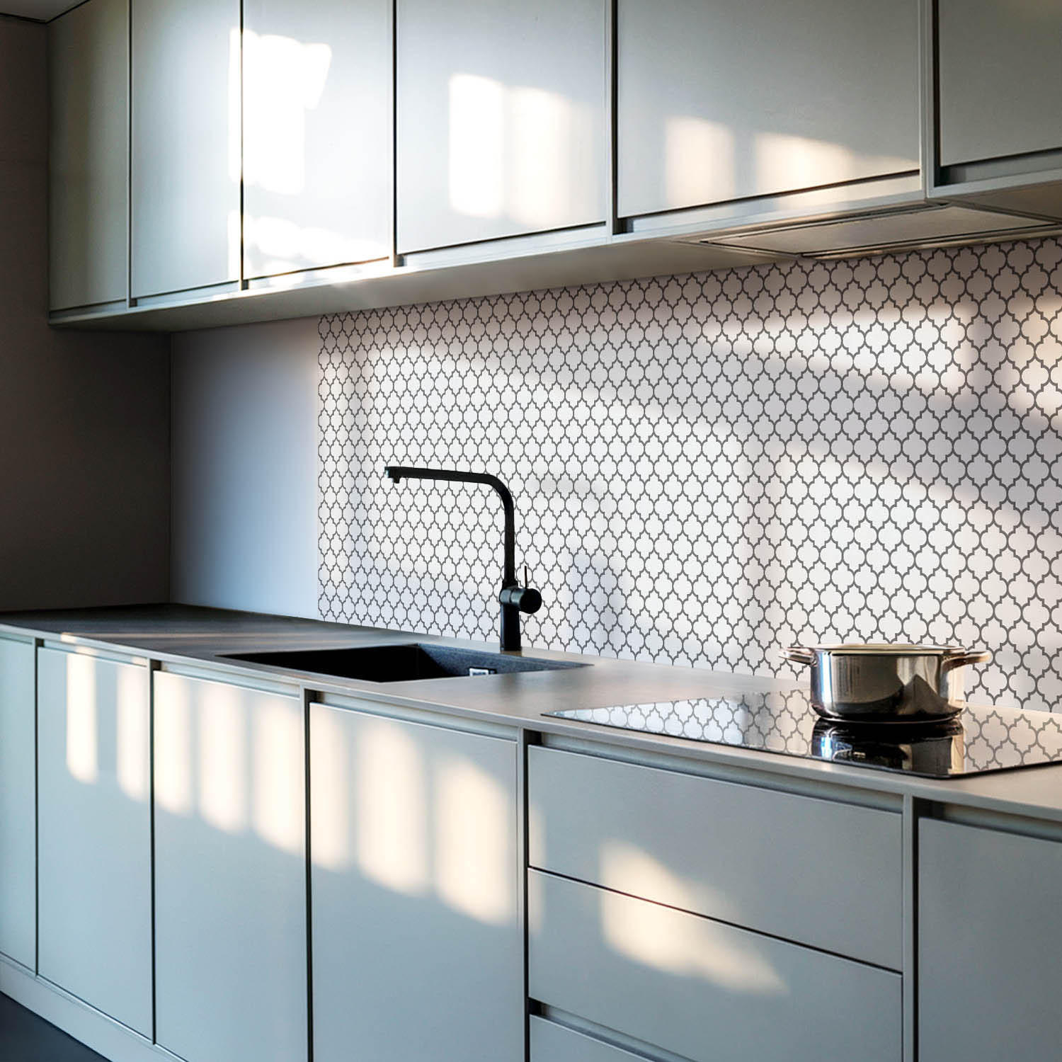 WANDPANEEL 9 Stück 30x30 cm selbstklebend Jornisse - Schwarz, Kunststoff (30/1.6/30cm) - Wallfluent