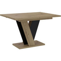 JEDÁLENSKÝ STÔL rozkladací 120–160 cm Artisan - dub artisan, kov (90/160/75cm) - Home Collective
