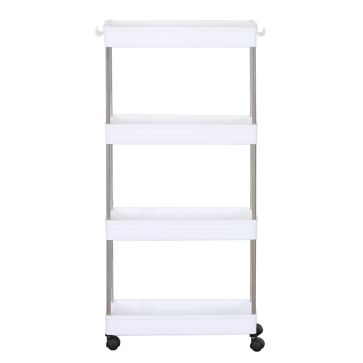 KÜCHENWAGEN Weiß 13/40/85 cm - Weiß, Kunststoff (13/85/40cm) - Mobili Rebecca