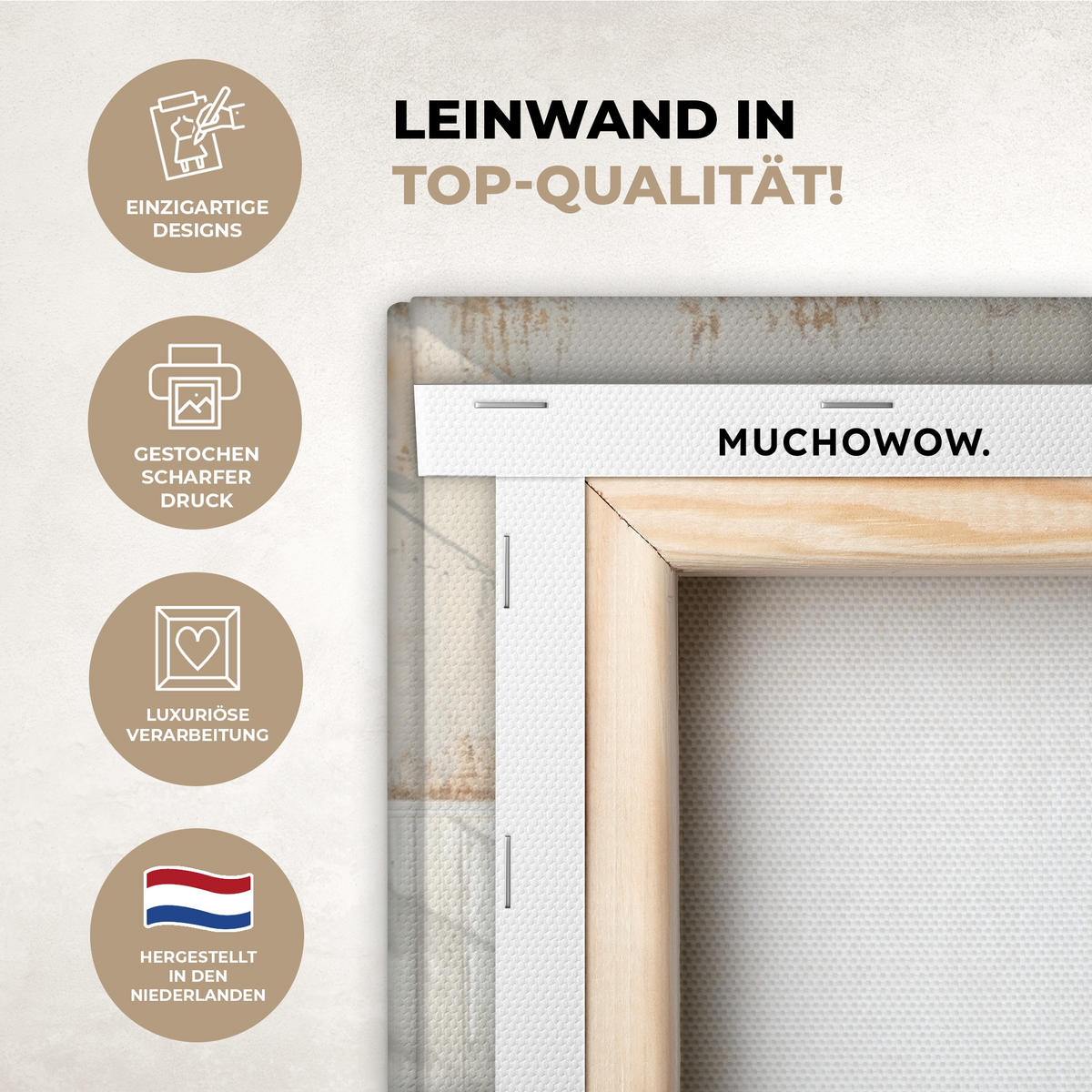 LEINWANDBILD Esel - Tiere - Badewanne - Schaumstoff 30x20 cm - Weiß, Textil (30/20cm) - MuchoWow