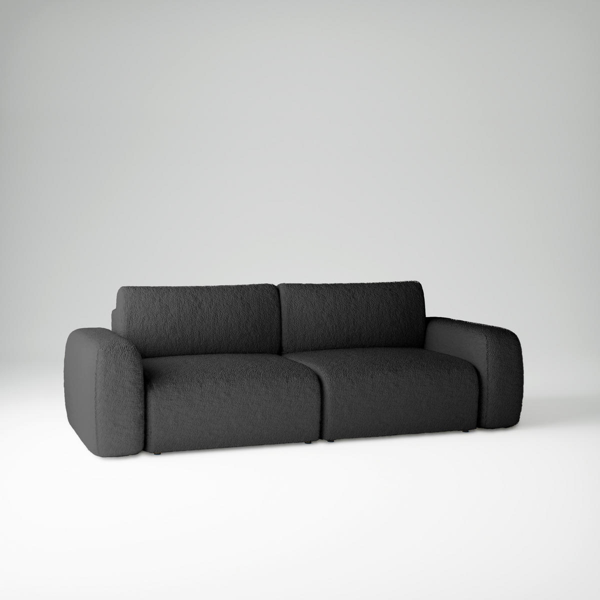 SCHLAFSOFA mit Bettkasten Varde Schwarz - Schwarz, Textil (255/85/105cm) - Fedve