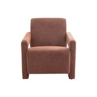 SESSEL mit gerader Rückenlehne - 1 Person - Stoff - Terracotta - - Terracotta, Textil (65/71/83cm) - Vente-Unique