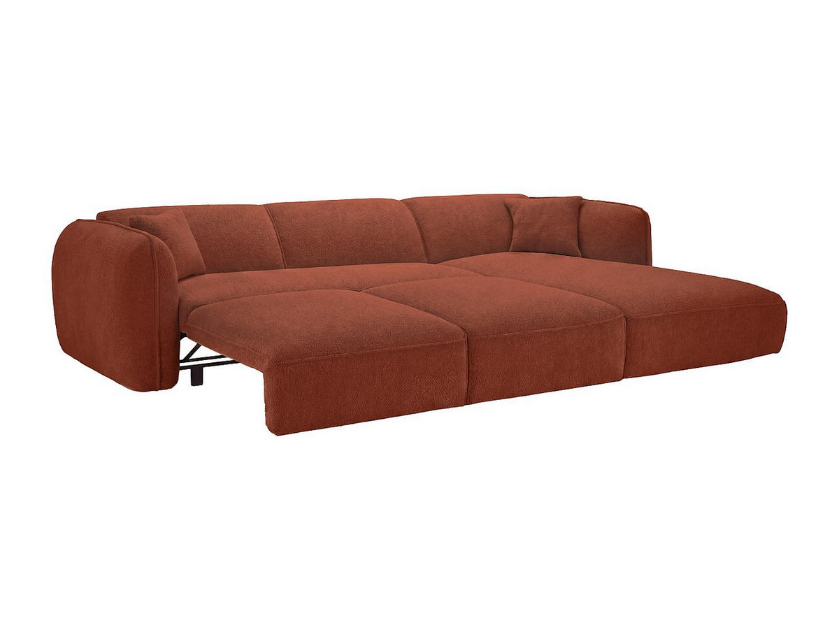 SCHLAFSOFA - 5 Personen - stoff - terracotta Camilio - Terracotta, Textil (274/74/174cm) - Vente-Unique
