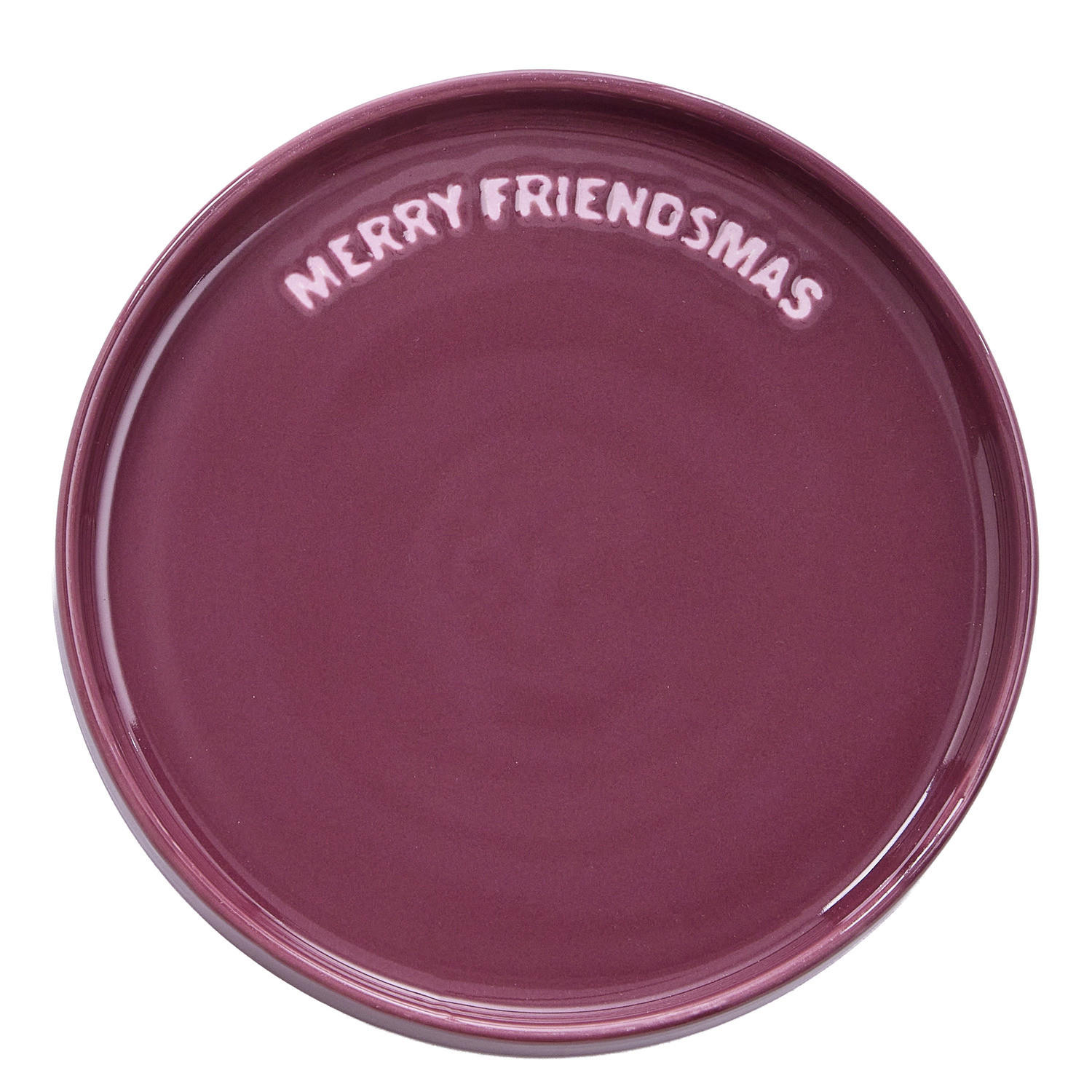 TELLER Good Vibes Merry Friendmas - Flieder, Keramik (15/15/1cm) - Butlers