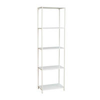 METALLREGAL CARPO Weiß - Weiß, Metall (51/80/30cm) - SVITA