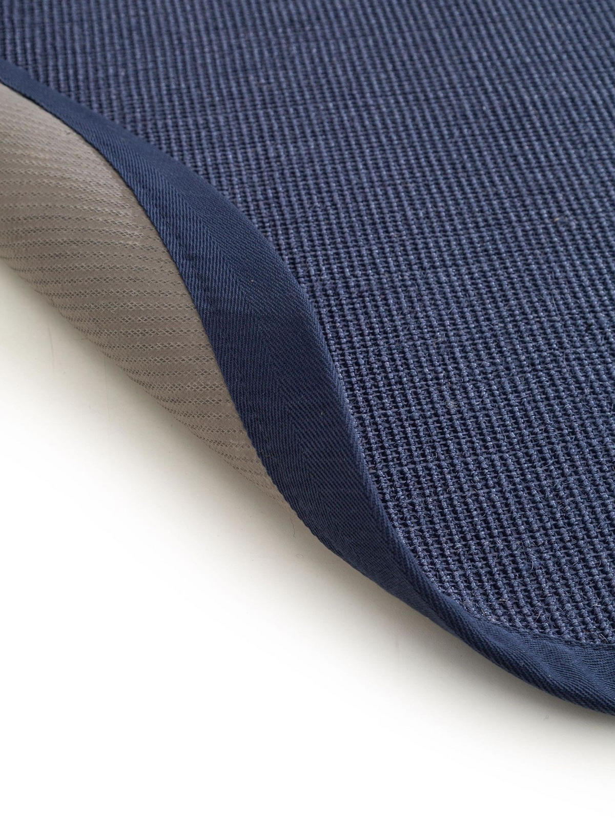 TEPPICH Sisal Sana Blau - Blau, Naturmaterialien/Kunststoff (250/1cm) - KUNSTLOFT
