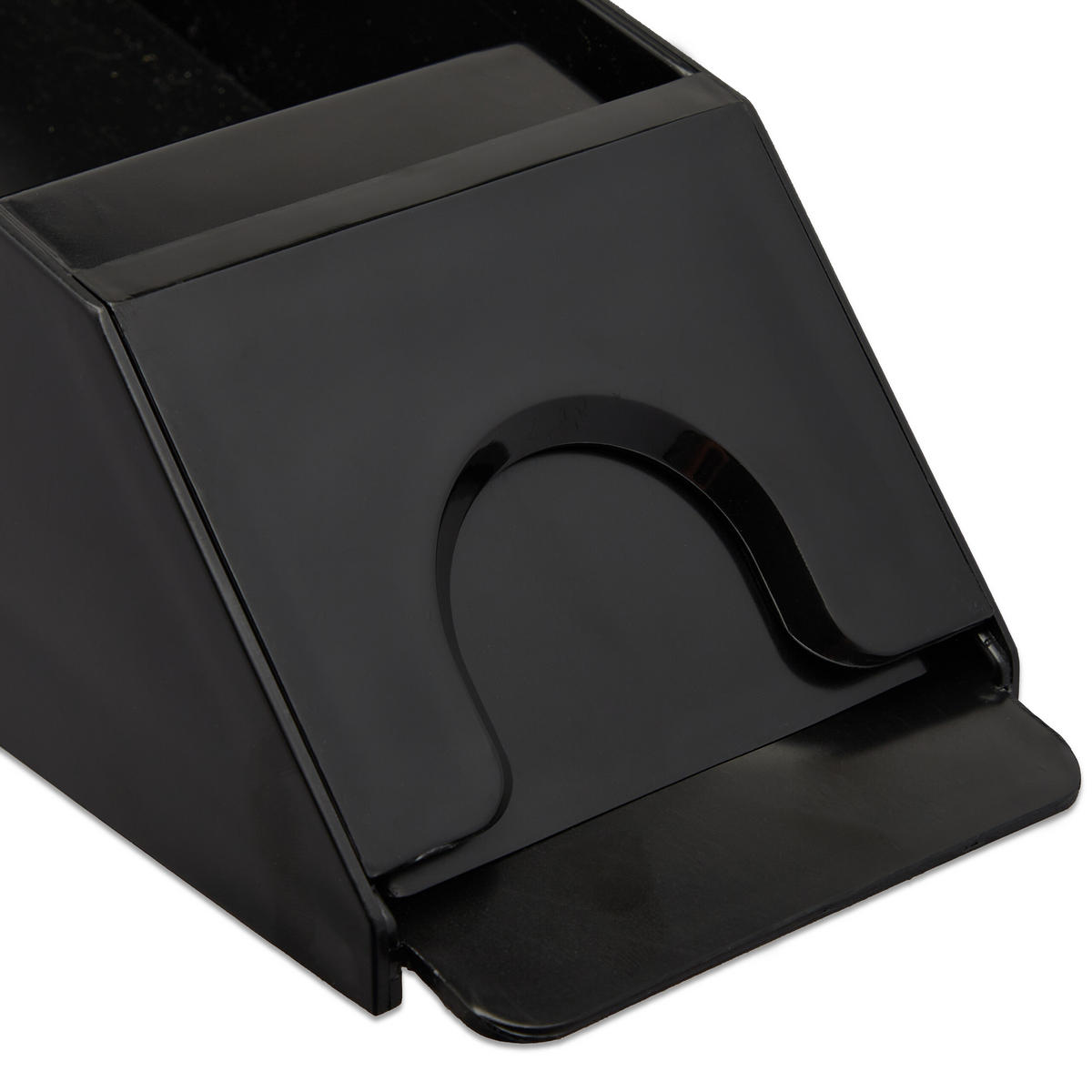 KARTENSCHLITTEN - Schwarz, Kunststoff/Metall (10/25cm) - Relaxdays