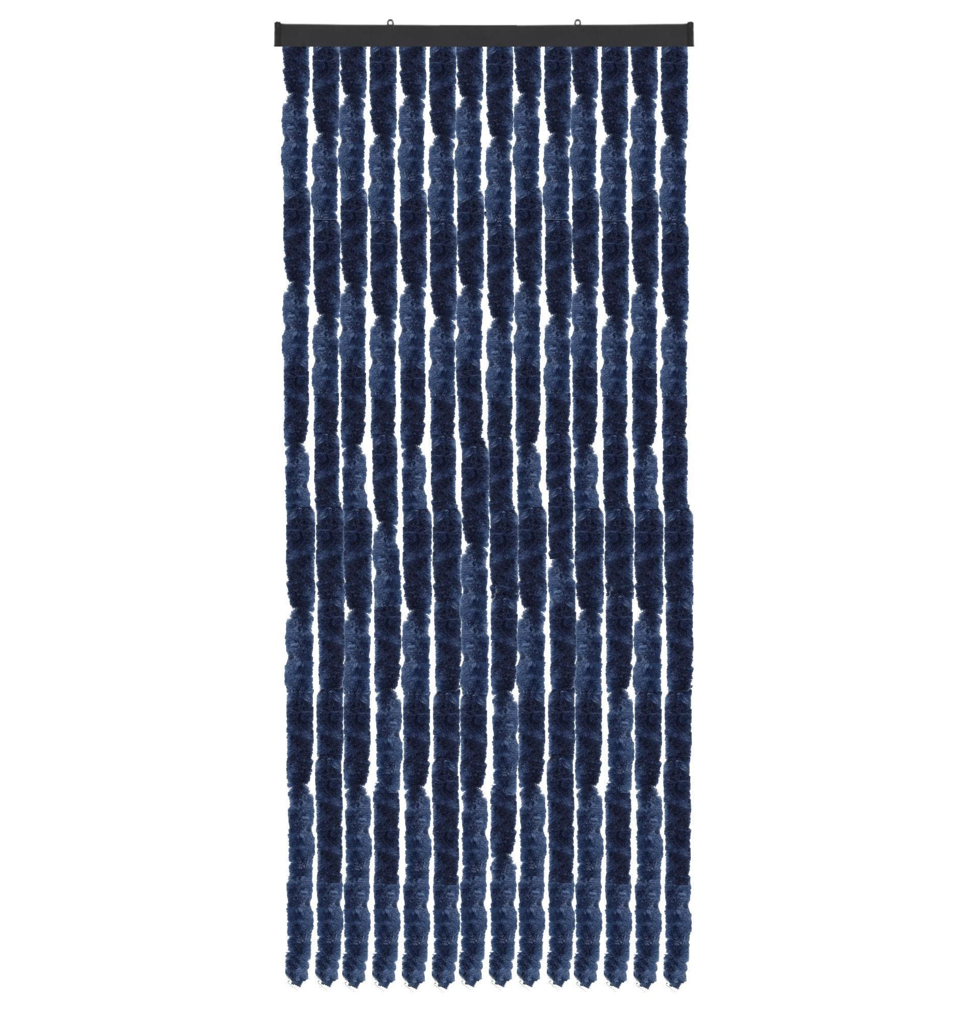 FLAUSCHVORHANG Insektenschutz Unistreifen Blau 56x185 cm - Blau, Kunststoff (56/2/185cm) - Arsvita
