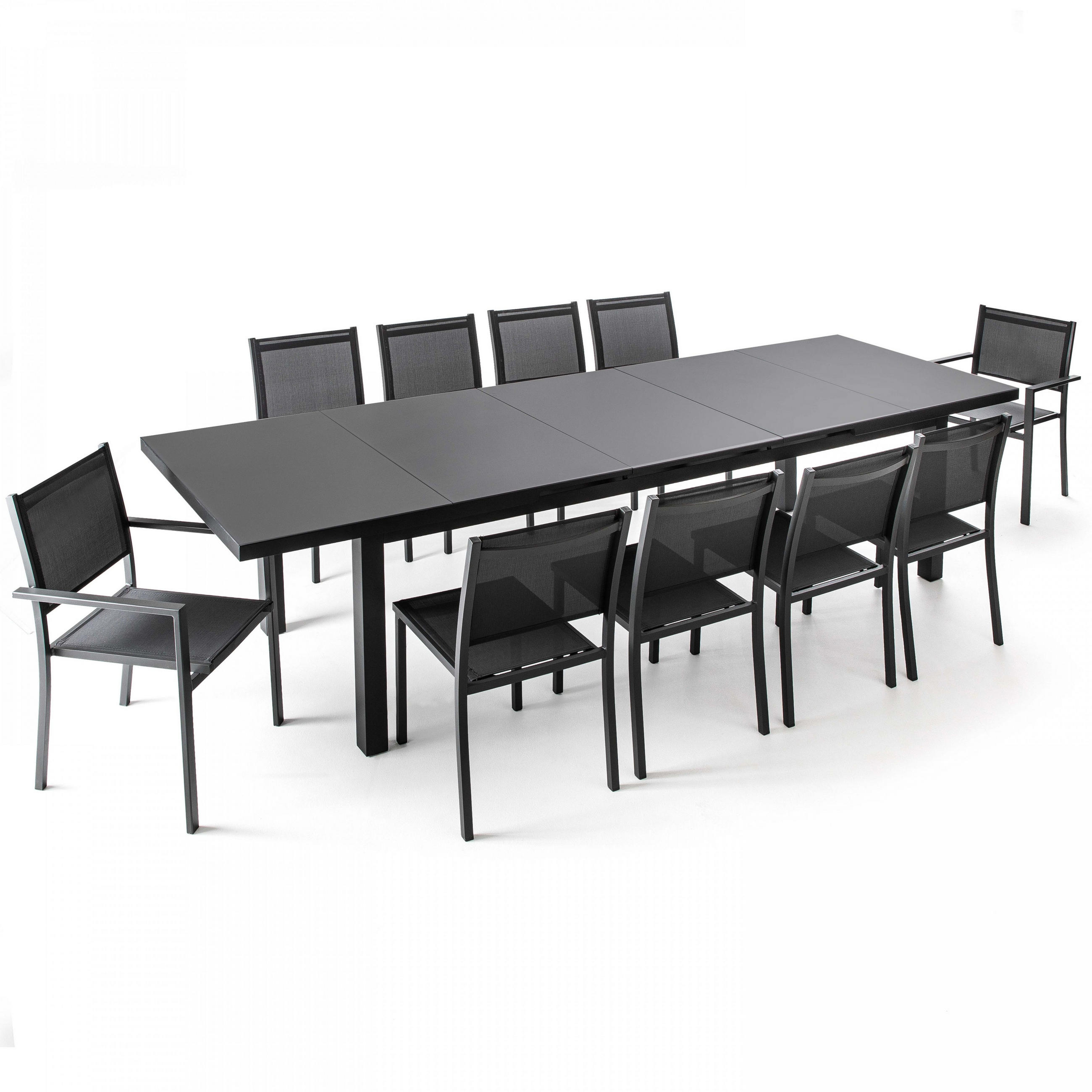GARTENSET 11-tlg., Grau - Grau, Metall - Oviala