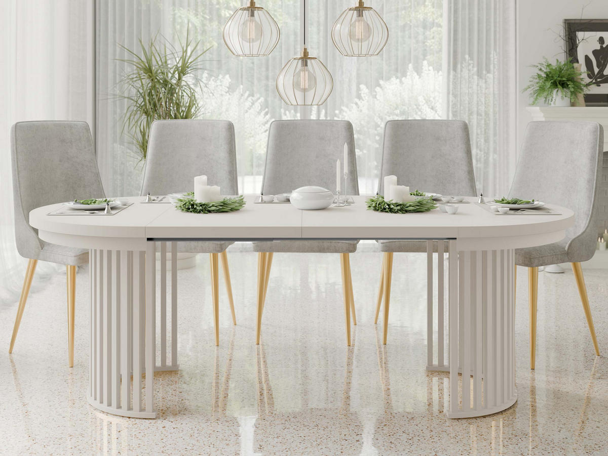 ESSTISCH ausziehbar Komo - Kaschmir, Holz/Holzwerkstoff (100/100/76cm) - MIRJAN24